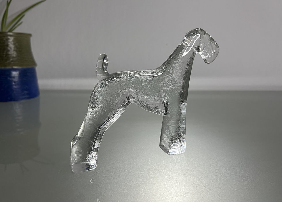 Thumbnail: Kosta Boda Terrier Dog (Part of Zoo Series) by Bertil Vallien