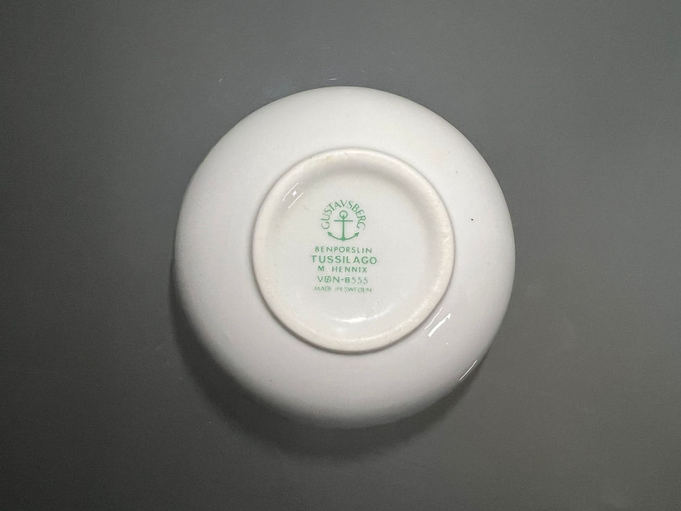 縮圖：Gustavsberg Tussilago Snack Bowl / Sugar Bowl by Margareta Hennix
