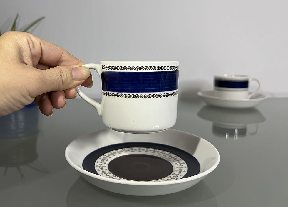 Rare Rörstrand Johanna 咖啡杯組 (Model: DM)