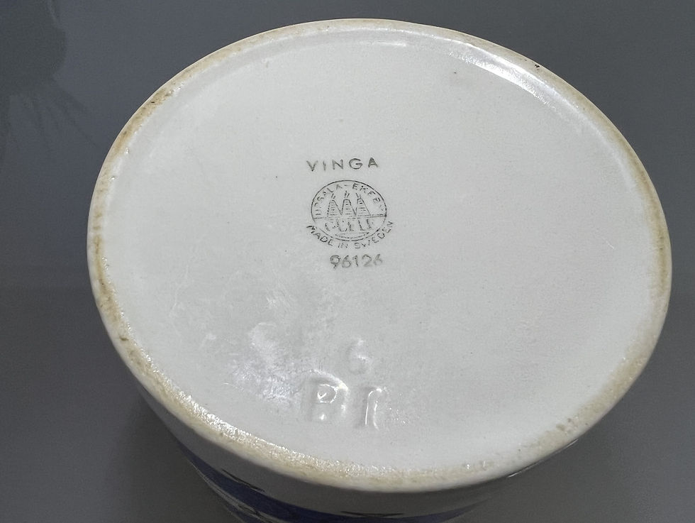 サムネイル： Upsala Ekeby Gefle Vinga Storage Jar / Sugar Jar