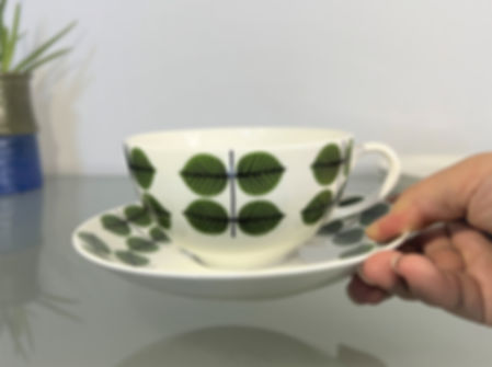 Gustavsberg  Berså Jumbo Tea Cup Set (Model A) by Stig Lindberg