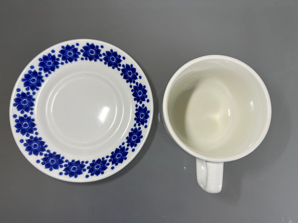 Thumbnail: Figgjo Flint Vitro (Blue Flora) Coffee Cup Set