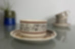 Thumbnail: Upsala Ekeby Gefle, Jenka Tea Cup Set by Berit Ternell