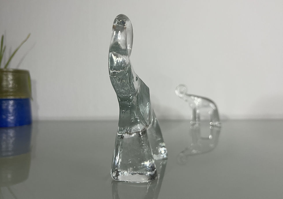 Thumbnail: Kosta Boda Elephant (H:14cm), Zoo Serie by Bertil Vallien