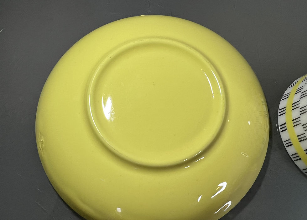 縮圖：Upsala Ekeby Gefle, Gavott (Yellow) 咖啡杯組 by Helmer Ringström
