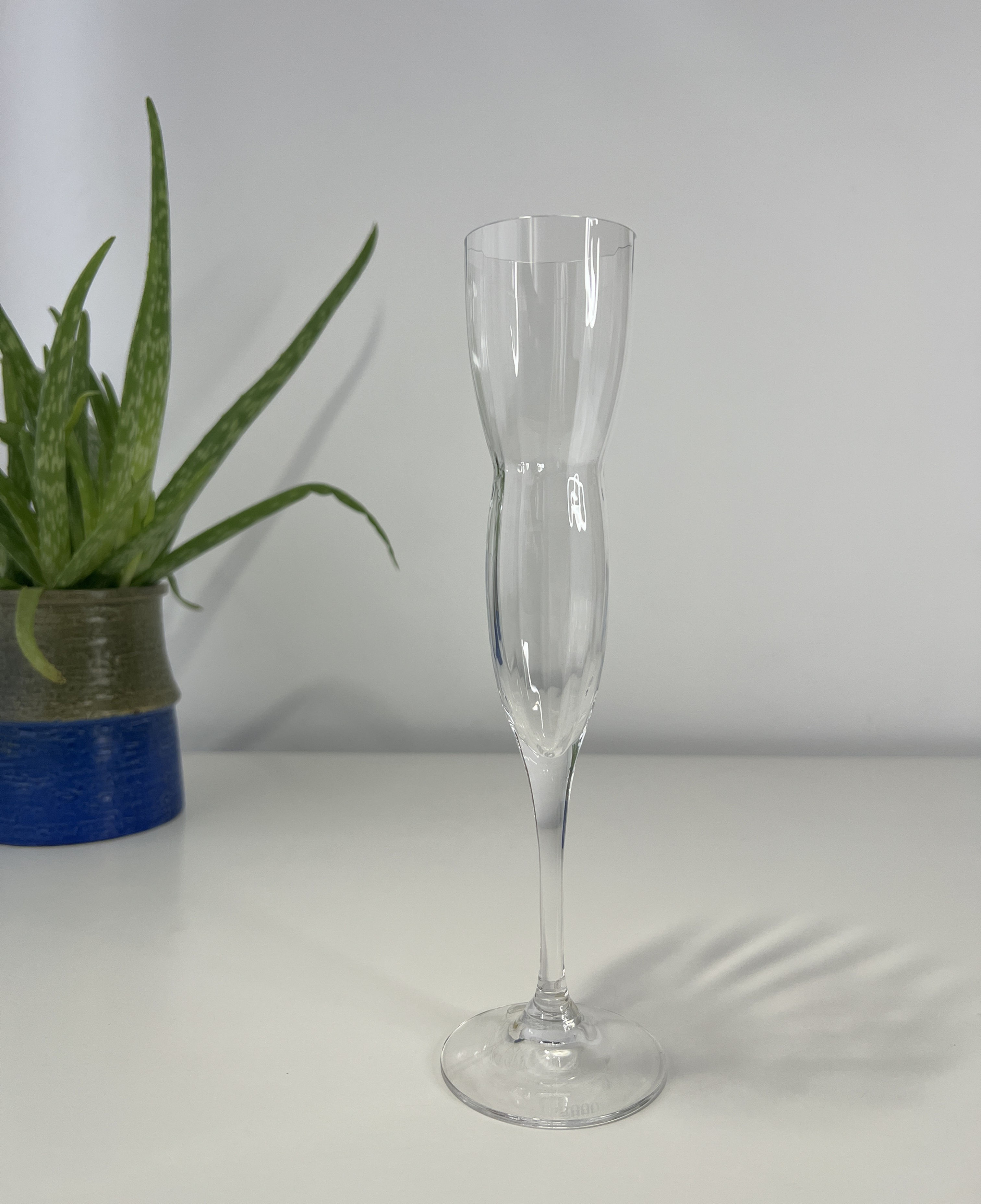 Orrefors Millenium Champagne Glass by Gunnar Cyren