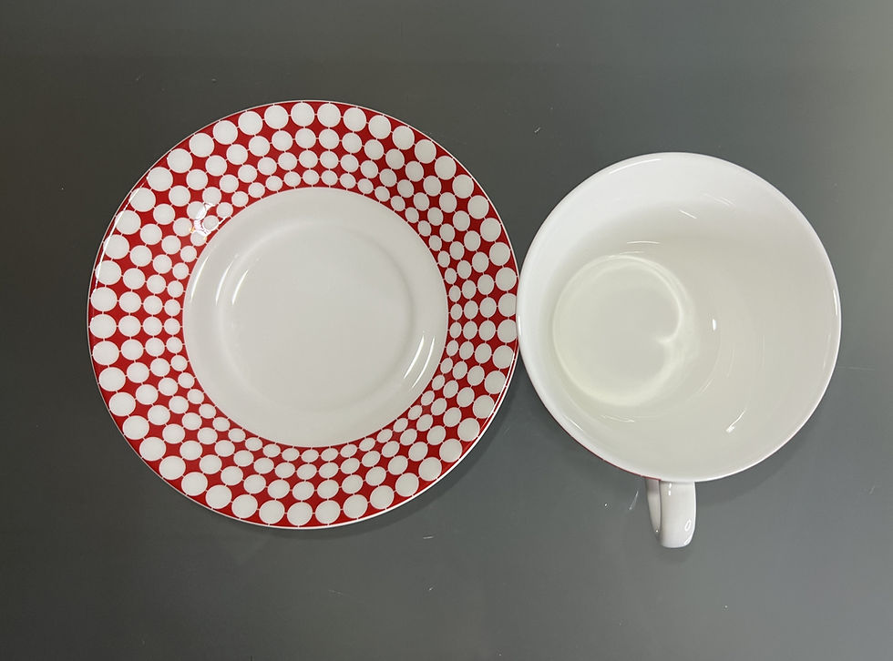 縮圖：Gustavsberg Eva Tea Cup Set by Stig Lindberg