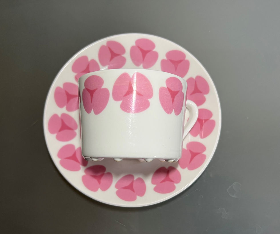 サムネイル： Gustavsberg Rosa Coffee Cup Set by Margareta Hennix