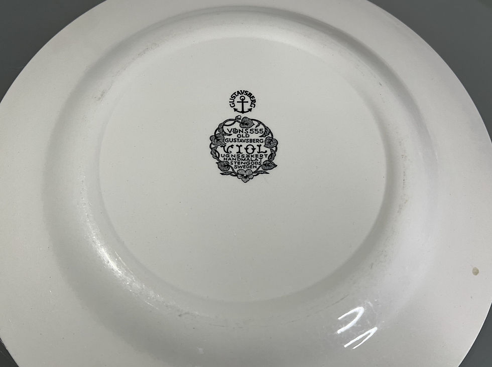 サムネイル： Gustavsberg Viol Dinner Plate by Gunnar Wennerberg