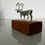 サムネイル： Jokkmokks Tenn Ren (Reindeer) Figurine in Tin on a Wooden Stand