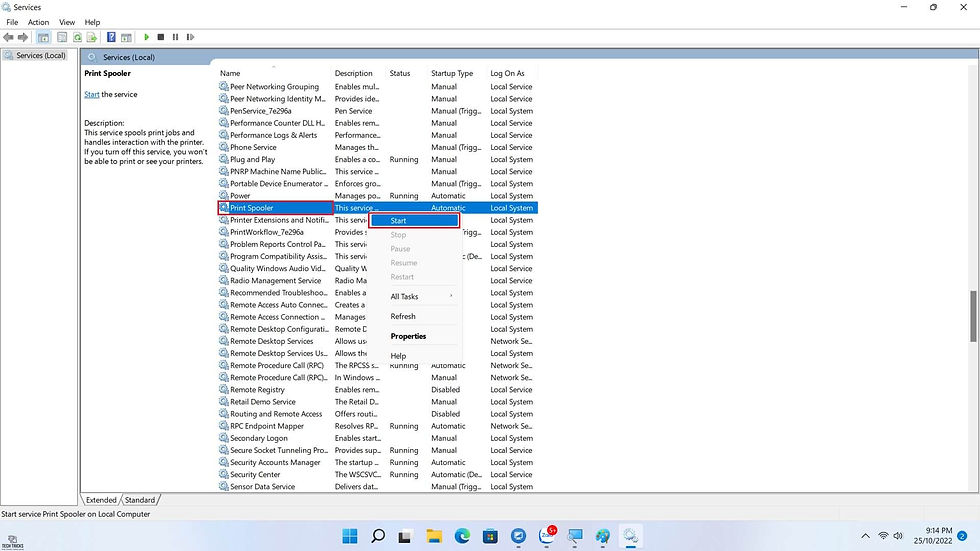 Sửa lỗi 0x80040003 khi in trên Windows 11