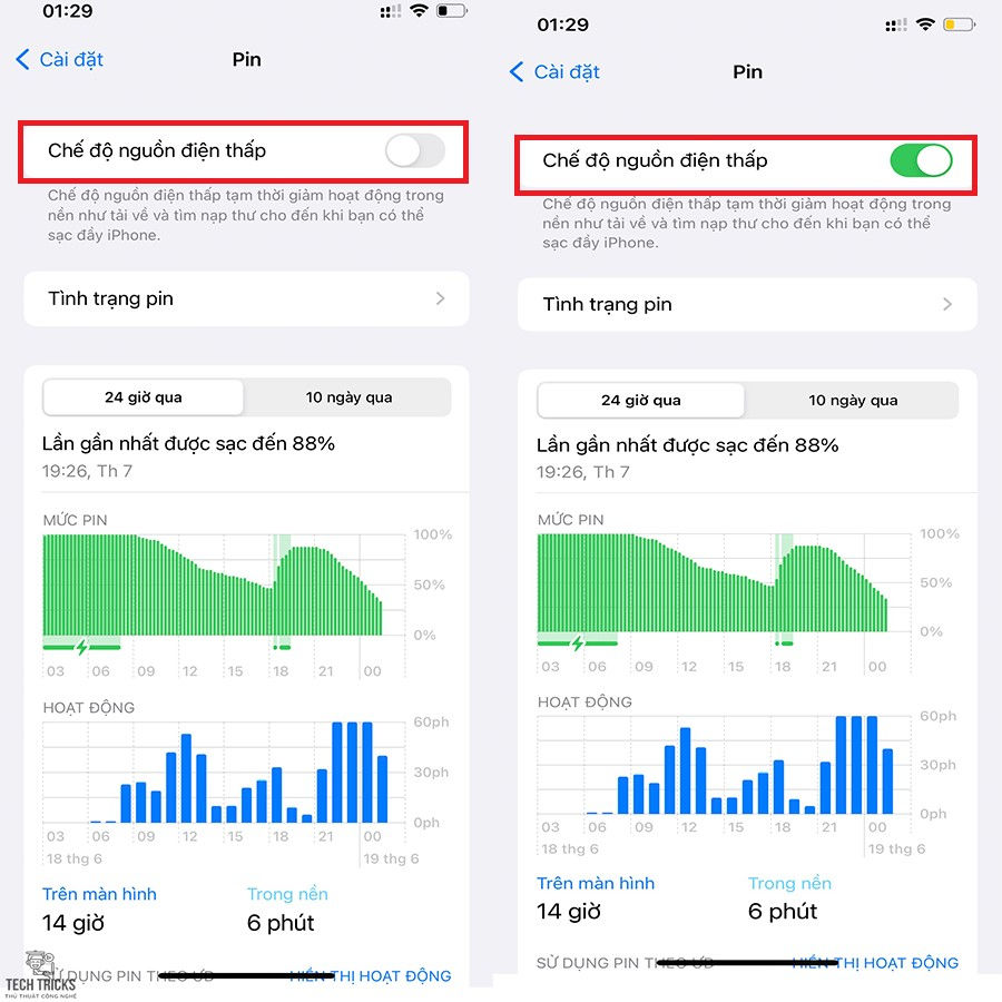 Khắc phục hao pin cho iPhone trên iOS 16