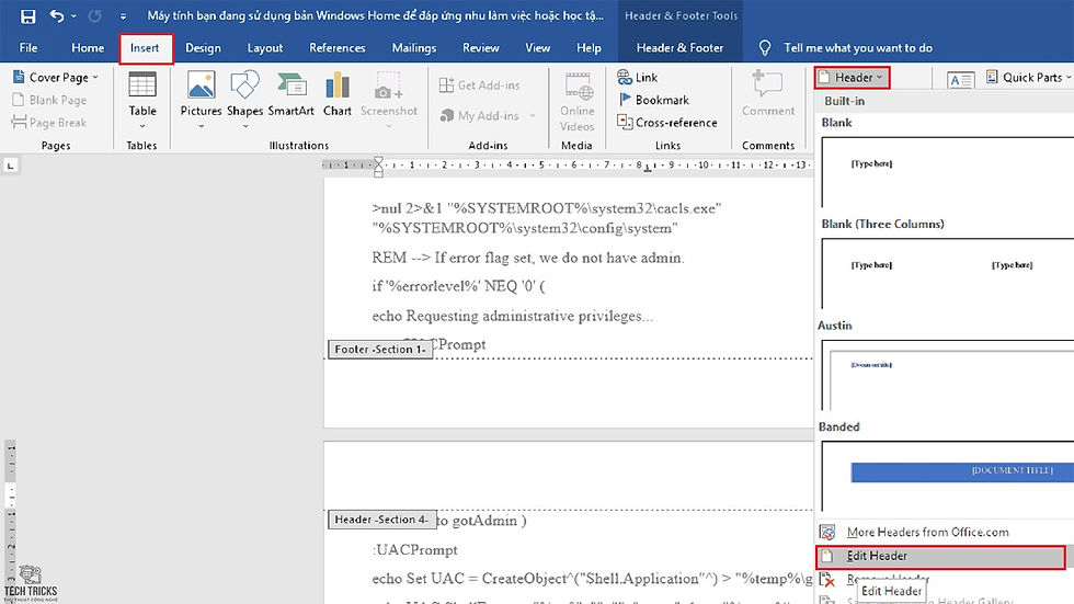 Cách xoay ngang 1 trang giấy trong Word