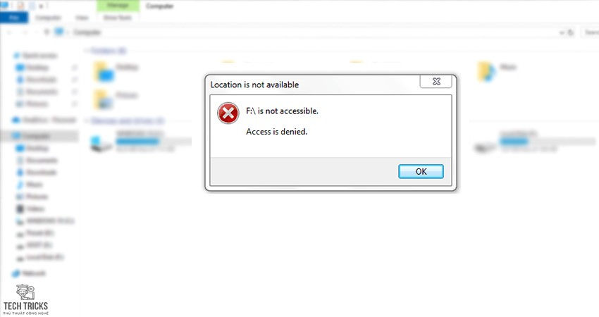 Khắc phục lỗi access is denied trên Windows