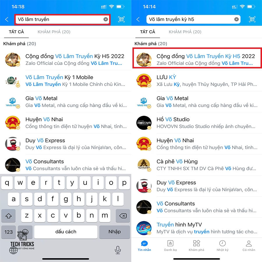 Chơi Võ Lâm Truyền Kỳ H5 trên Zalo mà không cần tải về máy