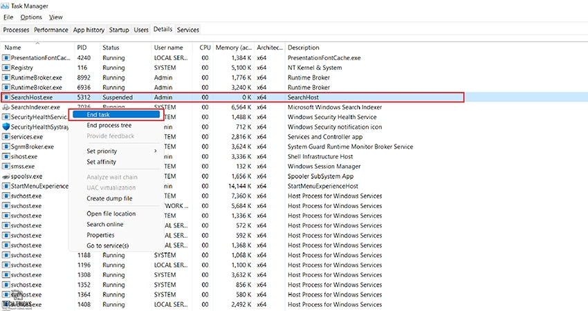 Sửa lỗi Windows Search không hoạt động trên Windows