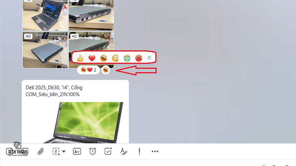 Cách thu hồi cảm xúc trong tin nhắn trên Zalo