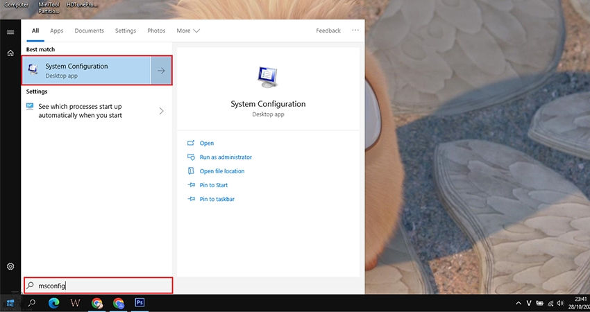 Sửa lỗi Unknown Hard Error trên Windows 10 bằng Clean Boot