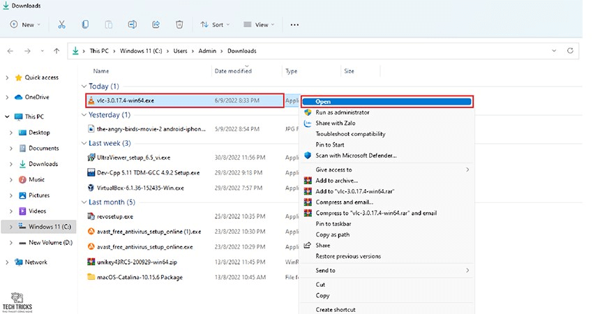 Cài đặt VLC Media Player trên máy tính Windows