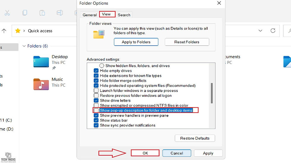 tắt pop-up của file trên windows 11