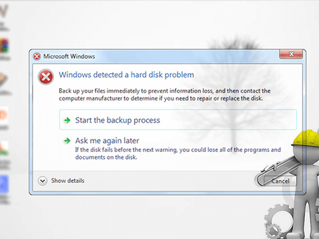 Sửa lỗi windows detected a hard disk problem