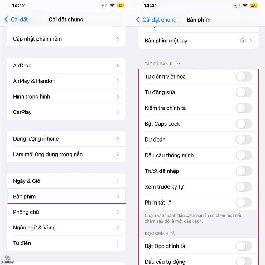Khắc phục lỗi trên IOS 16.1: bàn phím bị đơ