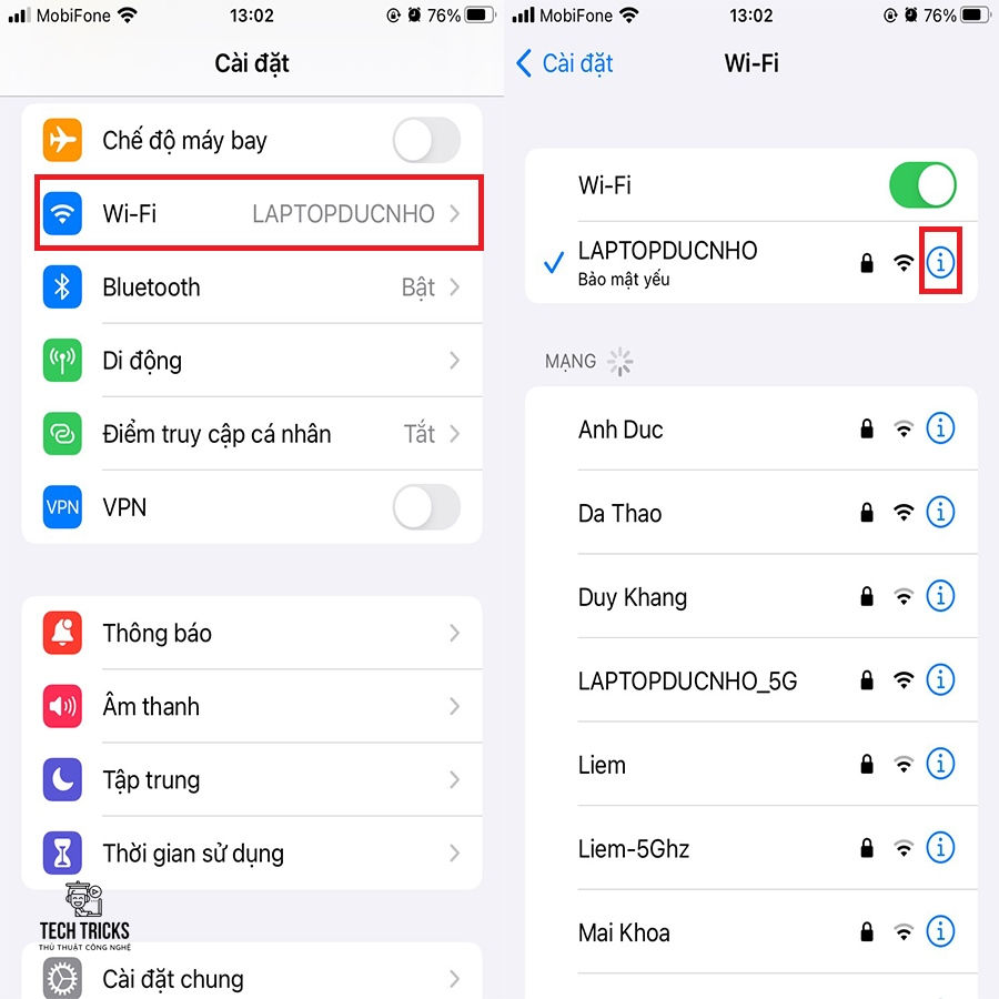 Sửa lỗi bắt Wifi yếu trên Iphone cực hiệu quả