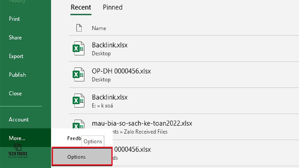 Cách tắt tính năng đề xuất công thức trong Excel