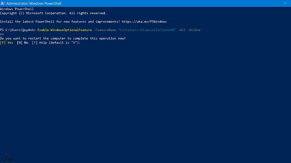 Cách bật Windows Sandbox trên Windows 11