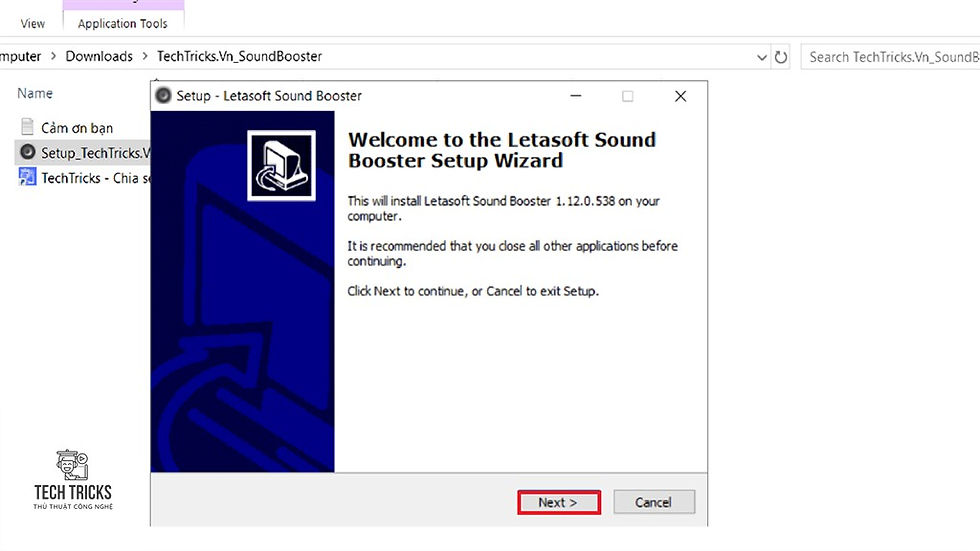 Cách tăng âm lượng bằng Sound Booster