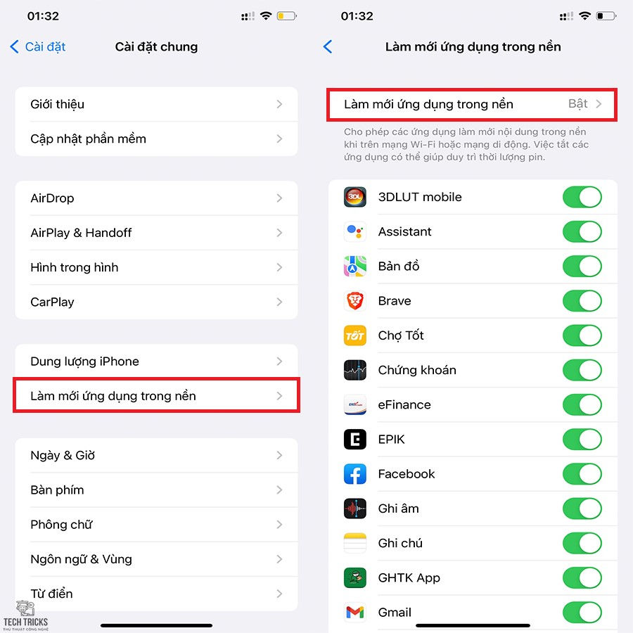Khắc phục hao pin cho iPhone trên iOS 16