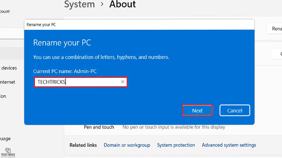 Cách đổi tên user trên Windows 11