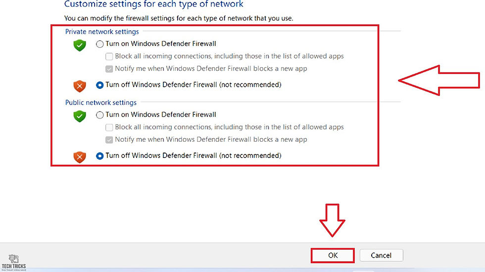 Cách tắt tính năng Windows Firewall trên Windows 11
