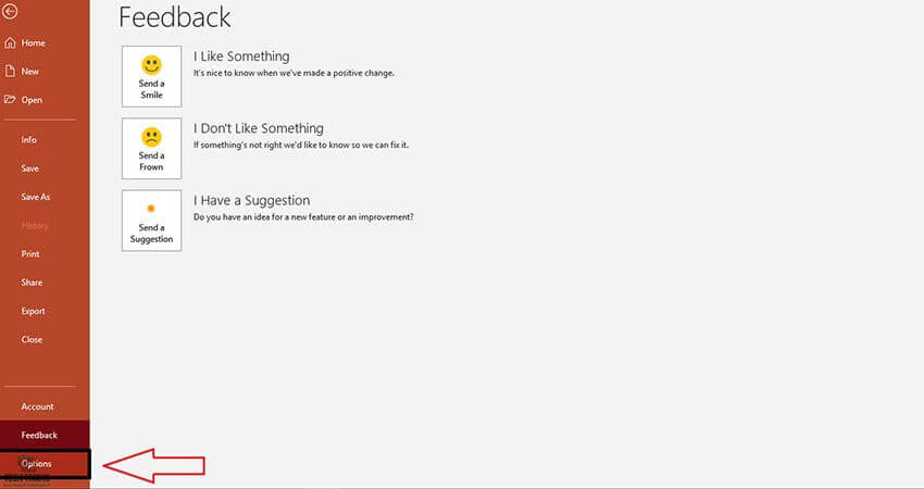 Sửa lỗi Sorry PowerPoint can’t read bằng Settings