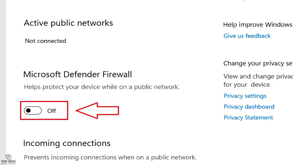 Cách tắt tính năng Windows Firewall trên Windows 11