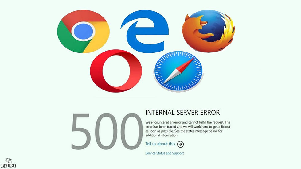 Khắc phục lỗi 500 Internal Server Error trên trình duyệt
