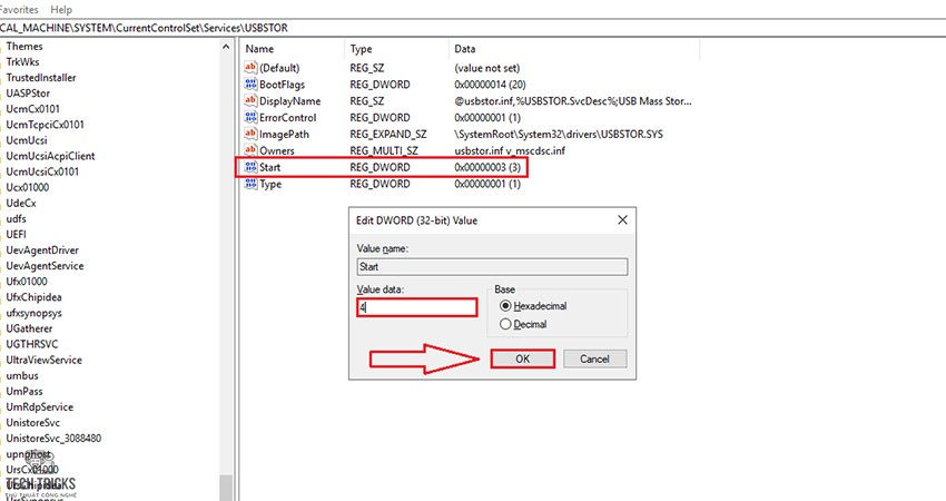 Cách chặn quyền truy cập USB trên Windows