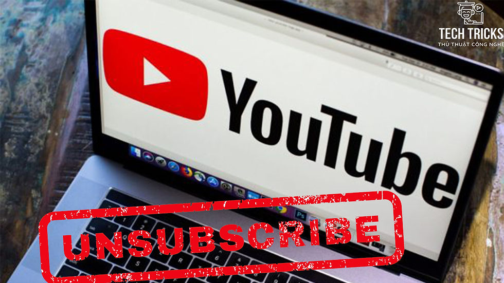 Unfollow các kênh YouTube đã Follow với 1 đúp chuột