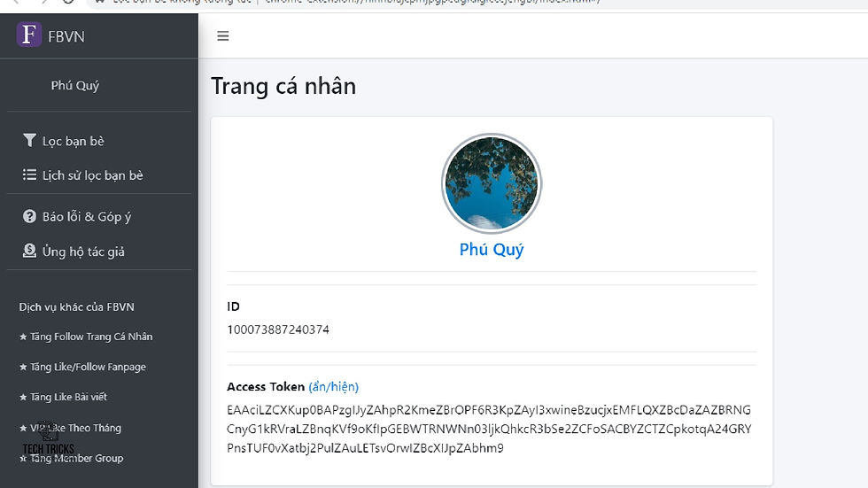 Cách lọc người không tương tác trên facebook với FBVN