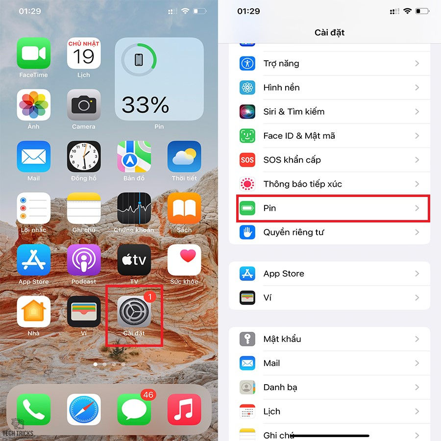 Khắc phục hao pin cho iPhone trên iOS 16
