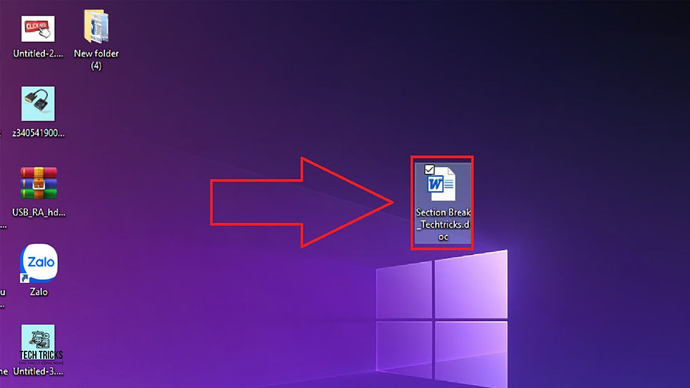 Xóa các Section Break trong Microsoft Word