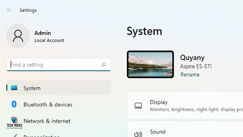 tắt tính năng Auto Brightness trên Windows 11