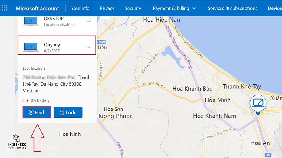Cách thiết lập Find My Device trên Windows 11