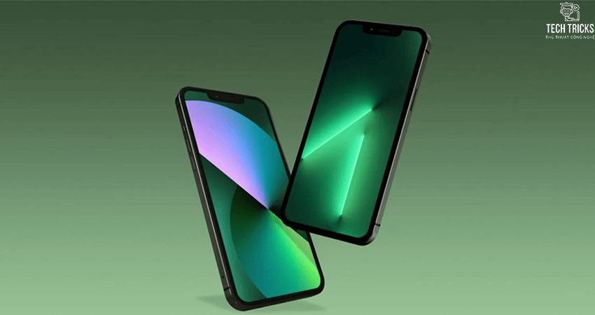Sở hữu bộ hình nền Iphone 13 series xanh lá