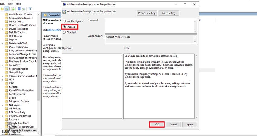 Cách chặn quyền truy cập USB trên Windows