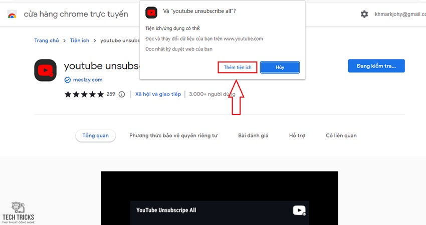 Unfollow các kênh YouTube đã Follow với 1 đúp chuột