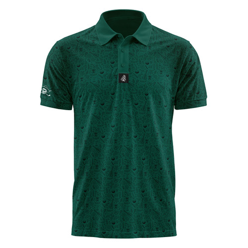 Men's Green Golf Polo | Fiesta on the Green Performance Shirt