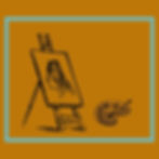 Easel and palet