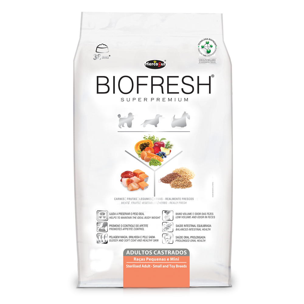 Ração Biofresh Castrados Raças Pequenas e Minis 1kg