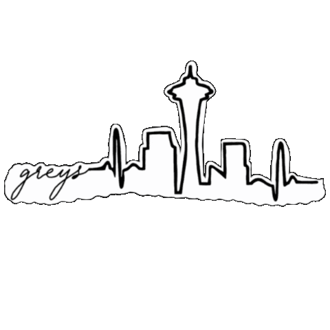 Greys Anatomy City Sticker by JBR Graphics.gif